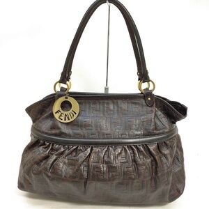 Fendi Brown Leather Women's Bag